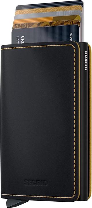 Actual product image Secrid Slimwallet wallet MATTE & ochre