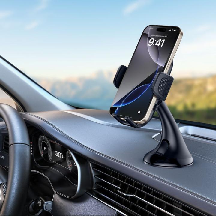 Image du produit Tech-Protect Auto holder V8 UNIVERSAL DASHBOARD&VENT CAR MOUNT BLACK Black