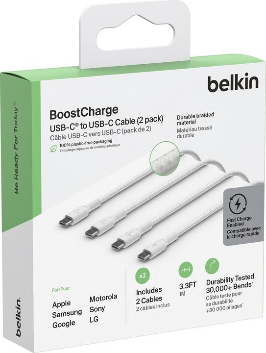 Productafbeelding Belkin USB C – USB C (1 m, USB 2.0, 60 W)