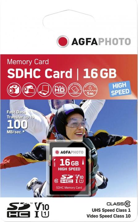 Produktbild AGFAPHOTO High Speed (16 GB, SDHC, U1, UHS-I)