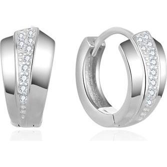Beneto, Ohrringe, Stylish round earrings made of silver AGUC2673 (L)