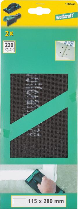 Produktbild wolfcraft wolfcraft 4 Gitterleinen K120,220 115x280mm, SiC (120)