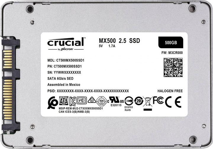 Immagine prodotto Crucial Mx500 (500 GB, 2.5")