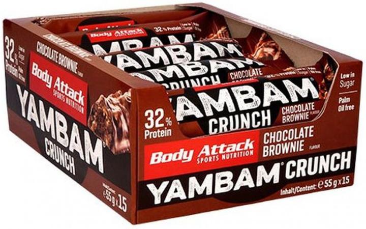 Actual product image Body Attack YamBam (Chocolate, Brownie, 15 pcs., 55 g)