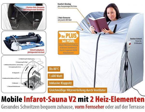 Actual product image Newgen medicals Portable Infrared Sauna V2 with 2 Heaters, 1600 Watt (Without oven)