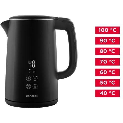 Concept Czajnik elektryczny RK3360, Wasserkocher, Schwarz