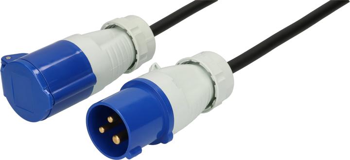 Actual product image Max Hauri maxCAMP CEE extension H07RN-F3G1.5 IP44 3-pole (1.50 m, CEE 16/3)