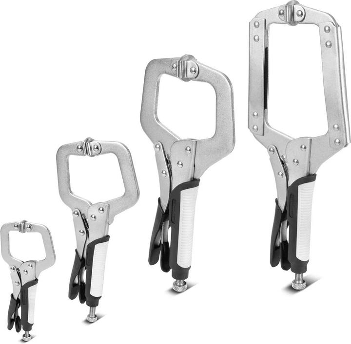 Actual product image Stahlwerk Gripzangen Set 4-teilig C-Form 6 bis 14 Zoll inklusive Transportkoffer (380 mm)