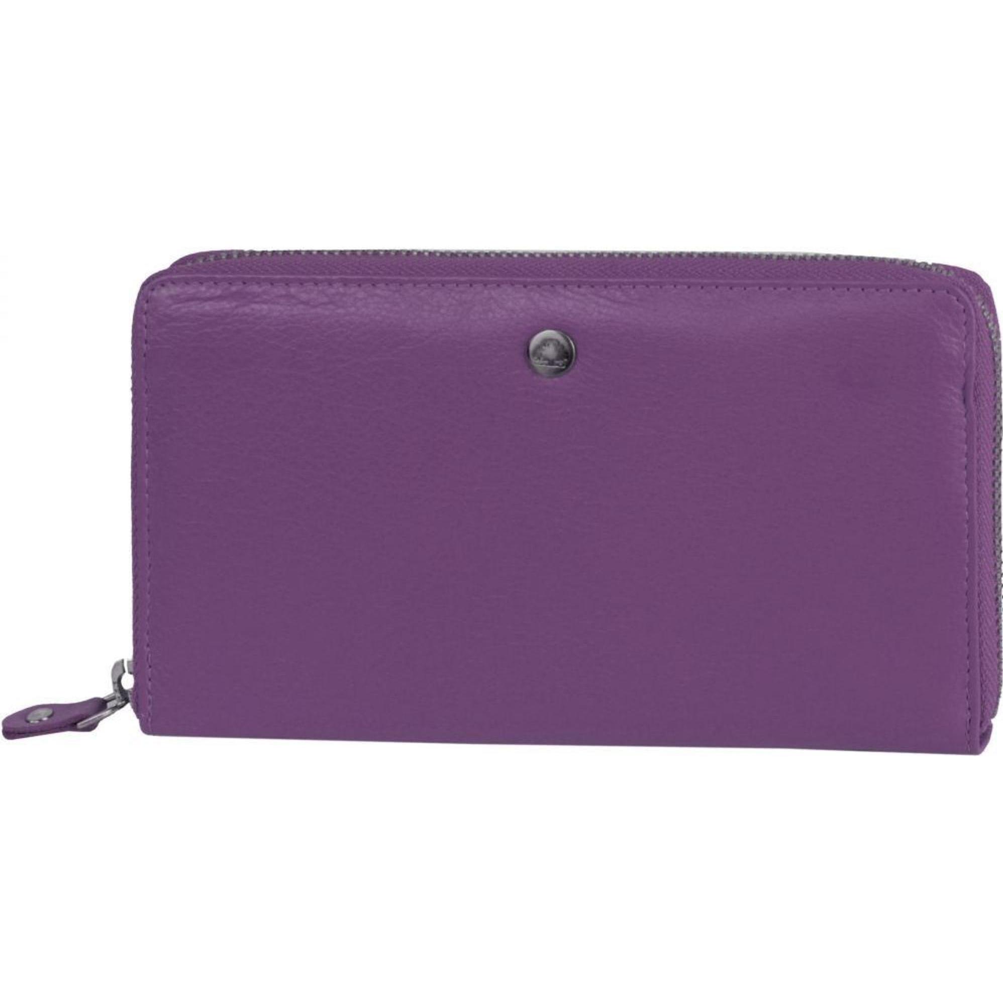 Greenburry, Damen, Portemonnaie, Spongy Geldbörse Leder 19 cm, Violett