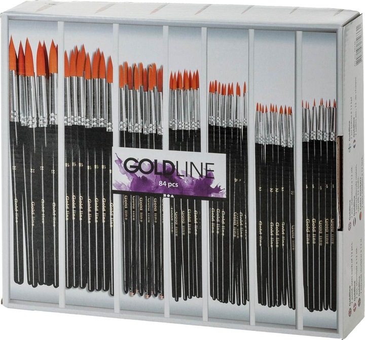 Produktbild Creativ Company Ronde Penselen - 7 maten, 84st. (7 mm)