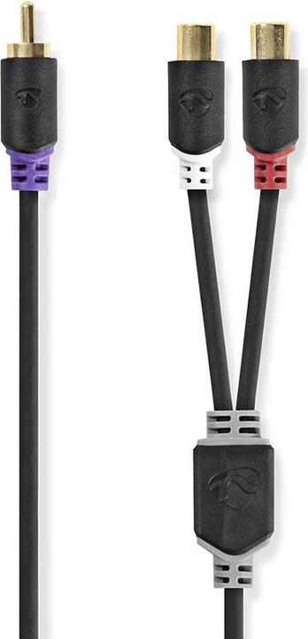 Immagine prodotto Nedis Cavo subwoofer RCA Ma cho - 2X RCA femmina 0,2 (0.20 m)