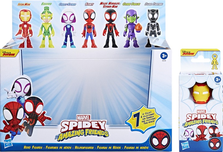 Actual product image Hasbro Spidey and His Amazing Friends Hero Figure, 10 cm tall Action Figure, Superhero Toy