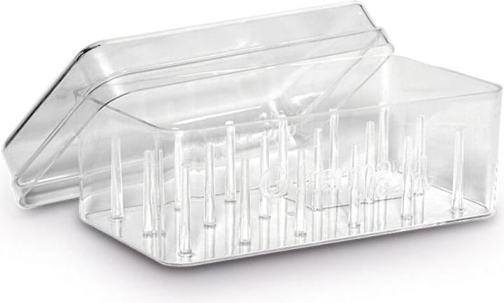 Gütermann Boîte à fils Gtermann, pour 18 bobines, transparent
