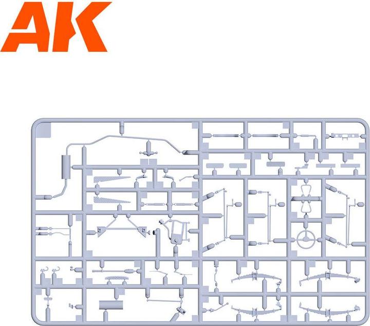 Produktbild AK Interactive 35001 FJ43 SUV w/Hard Top 1:35 Plastic Model Kit