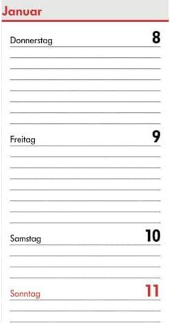 BSB-Obpacher Einlagen für Timer mini ca. A8 1Woche/2Seiten (A8)
