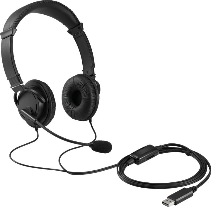 Produktbild Kensington Acco/ Hifi USB Headphones With Mic And Volume Control Butt (Kabelgebunden, USB-A, Microsoft Teams)