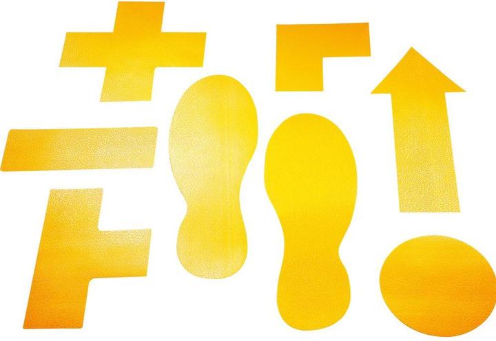 Actual product image Durable Signal sticker for the floor Form