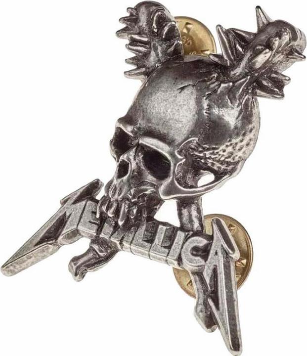 Actual product image Metallica Damage including skull badge