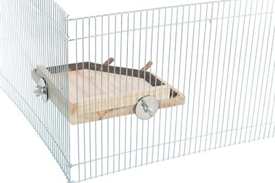 Image du produit Trixie Zone d'atterrissage avec perches, bois, 19 × 19 cm