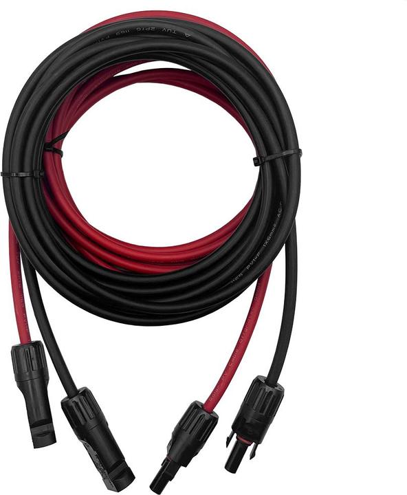 Actual product image Offgridtec 10m MC4 to MC4 connection cable 6mm² red/black (Solar cable)
