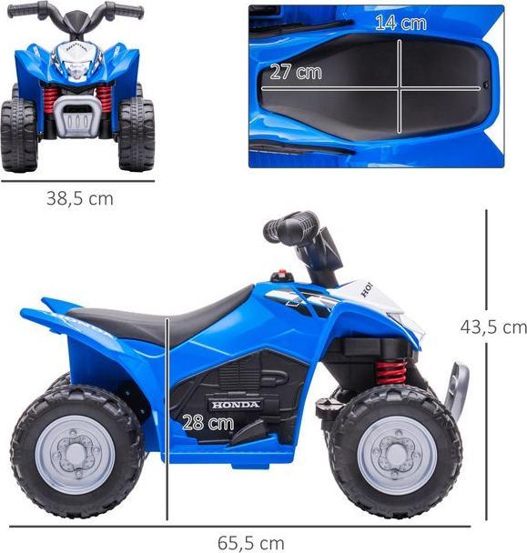 Actual product image Swisshandel24 Elektro-Quad Miniquad Kinder Elektro ATV Kinderquad ab 18 Monaten Schwarz (6 V)