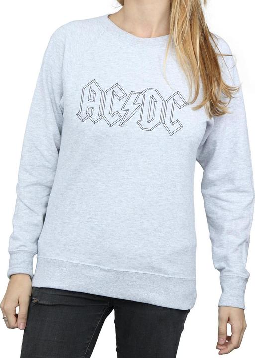 Immagine prodotto AC/DC Black Outline Logo Felpa Donna (XXL)