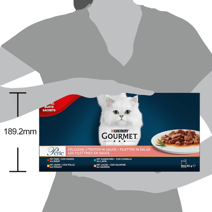Image du produit Gourmet Perle Les Filettines en sauce (Adulte, Senior, 60 pcs, 5100 g)