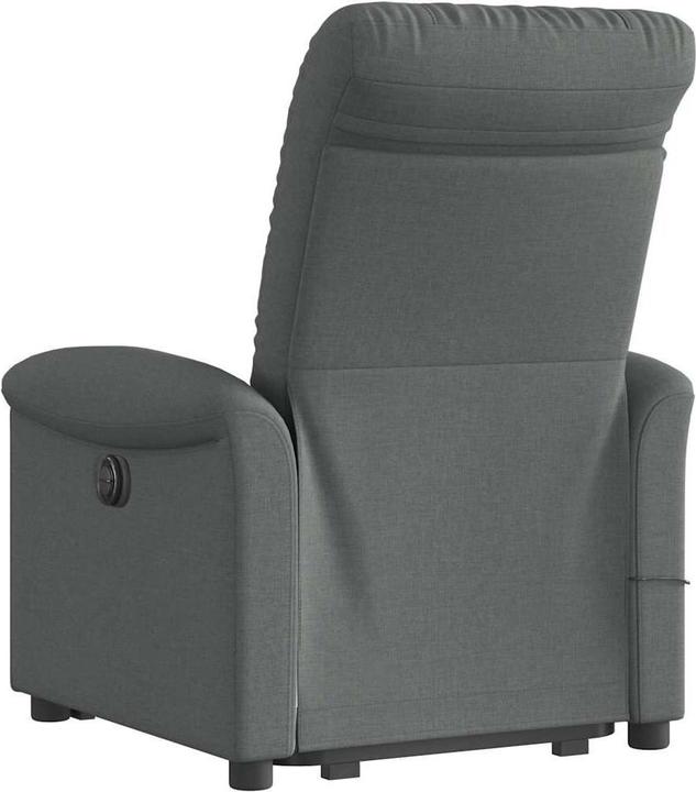 Actual product image vidaXL Electric massage chair with stand-up aid dark grey fabric