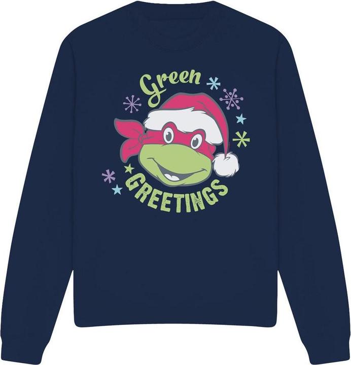 Immagine prodotto Teenage Mutant NT Green Greetings For Christmas Felpa Adulto Unisex (M)