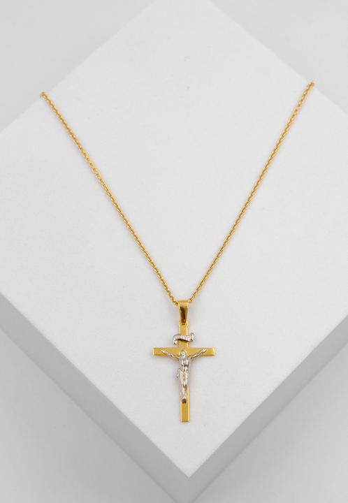 Image du produit Muau Croix (750, Or blanc, Or jaune 18 carats)