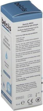 Image du produit Belcils Med Gouttes oculaires hydratantes 10ml (Fluide pour le soin des yeux, 10 ml)