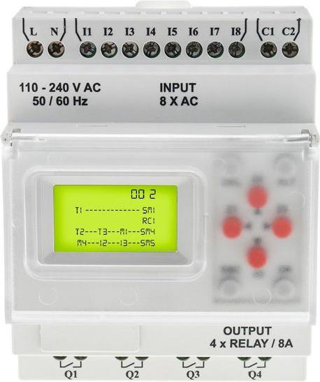 Produktbild RS PRO Logic Module w. Display 8I/4O 110-240V