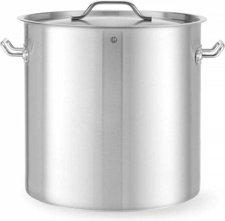 Actual product image Hendi Frying pan with lid 50 l 400x400 mm Budget Line (40 cm, Casserole + Stewpot, Stainless steel)