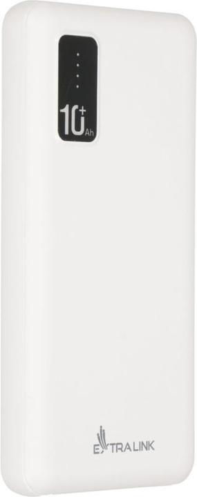 Image du produit Extralink EX.19638 Banque d'alimentation Lithium Polymère (LiPo) Blanc (10000 mAh, 10 W, 37 Wh)