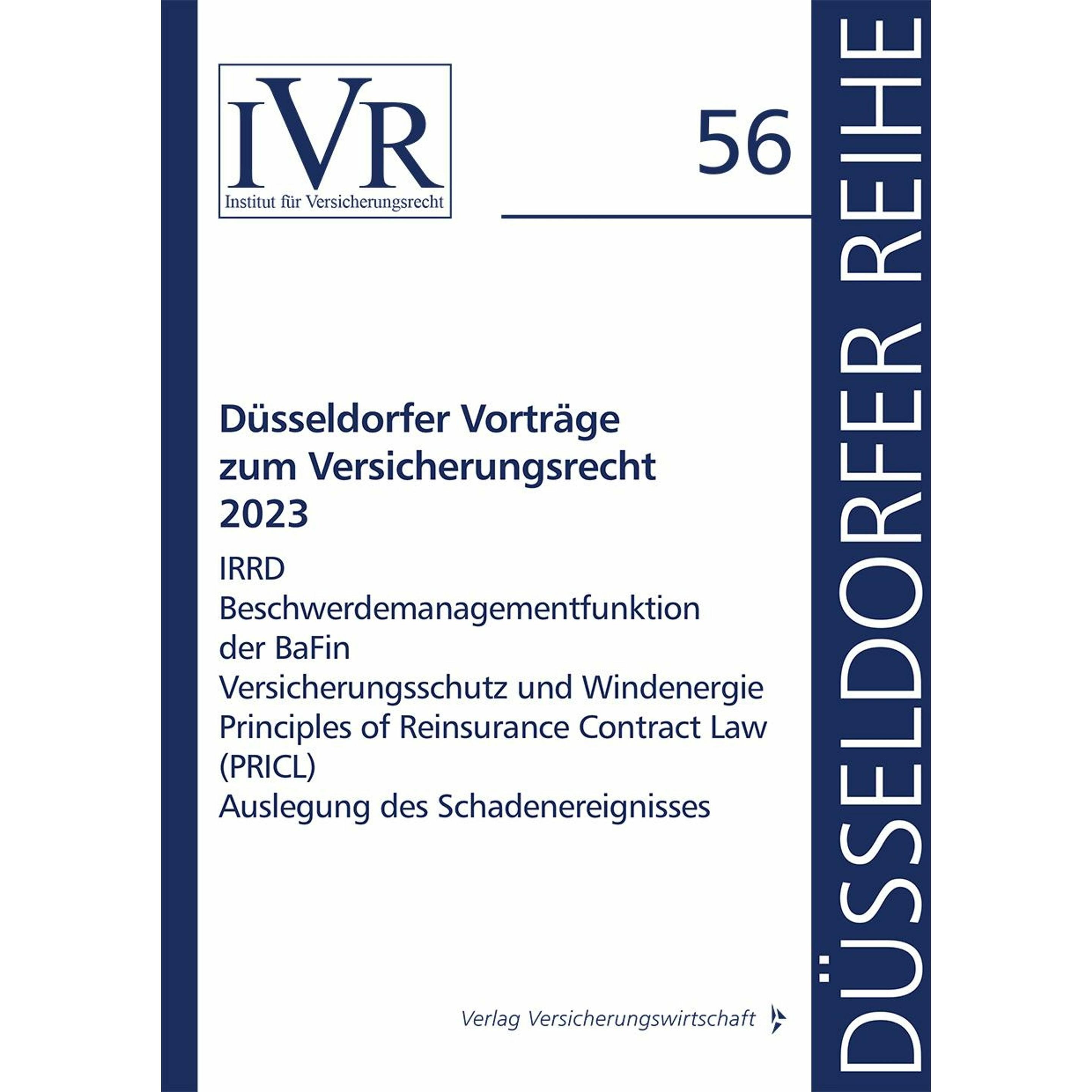 Düsseldorfer Vorträge zum Versicherungs, Fachbücher von Lothar Michael, Dirk Looschelders