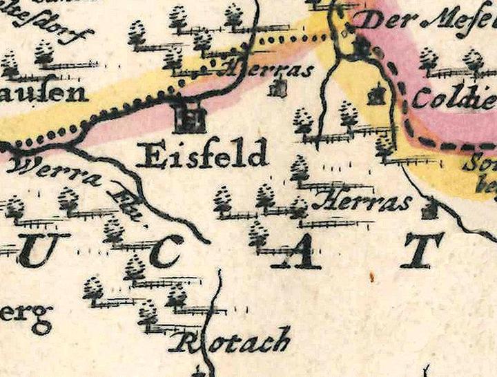 Actual product image Wit:Historical map: Franconian Reic