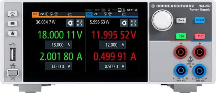 Actual product image Rohde & Schwarz Bench Power Supply, 120W, 2 Output
