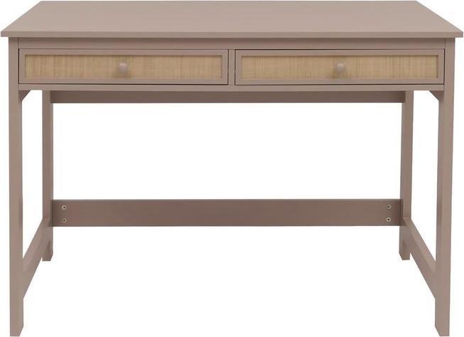 Produktbild Mendler Schreibtisch HWC-O36, 78x110x60cm Holz  helltaupe