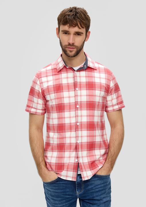 Immagine prodotto s.Oliver Hemd Kurzes Baumwollstretch-Hemd im Slim Fit (M)