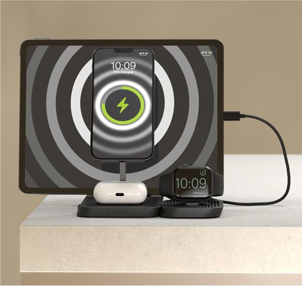 Image du produit Zens Station de charge modulaire 3 en 1 (30 W)