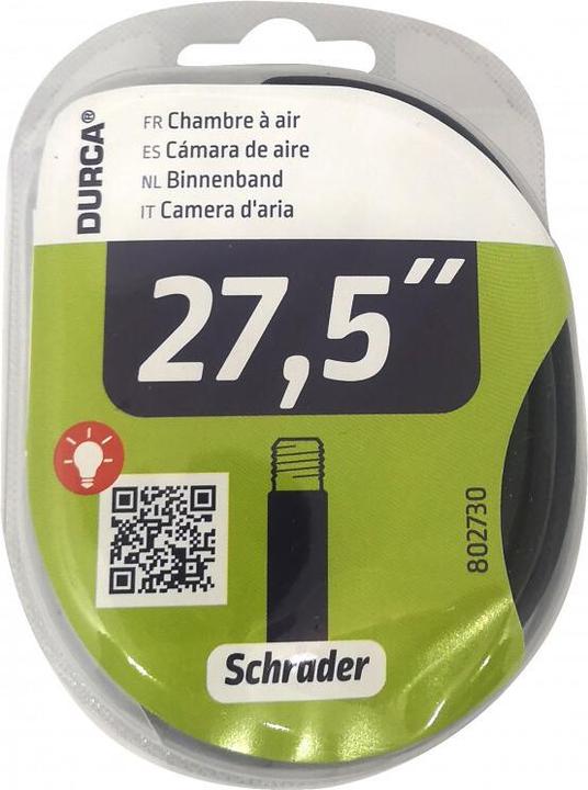 Actual product image Durca inner tube 1,75/2,125-47/57-584 sv (Schrader (AV), 27.5", 47 mm)
