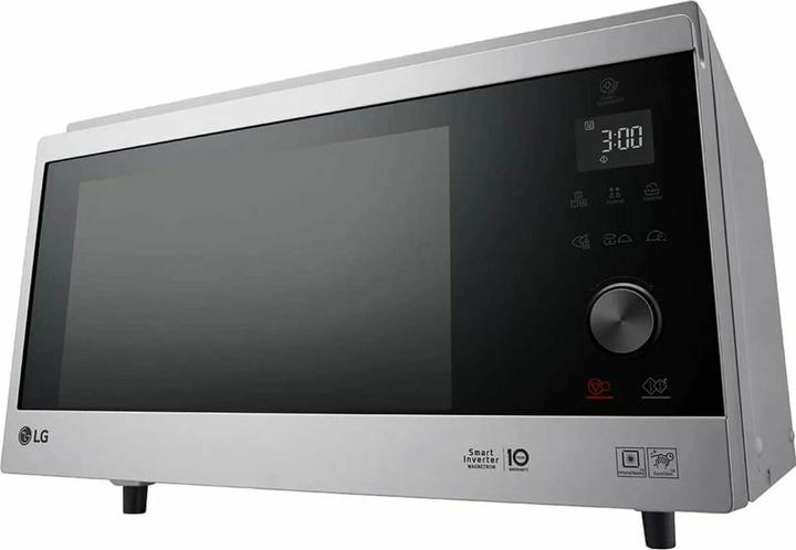 Actual product image LG MJ3965ACS microwave oven Flat surface Microwave with grill 39 L 1350 W Stainless steel