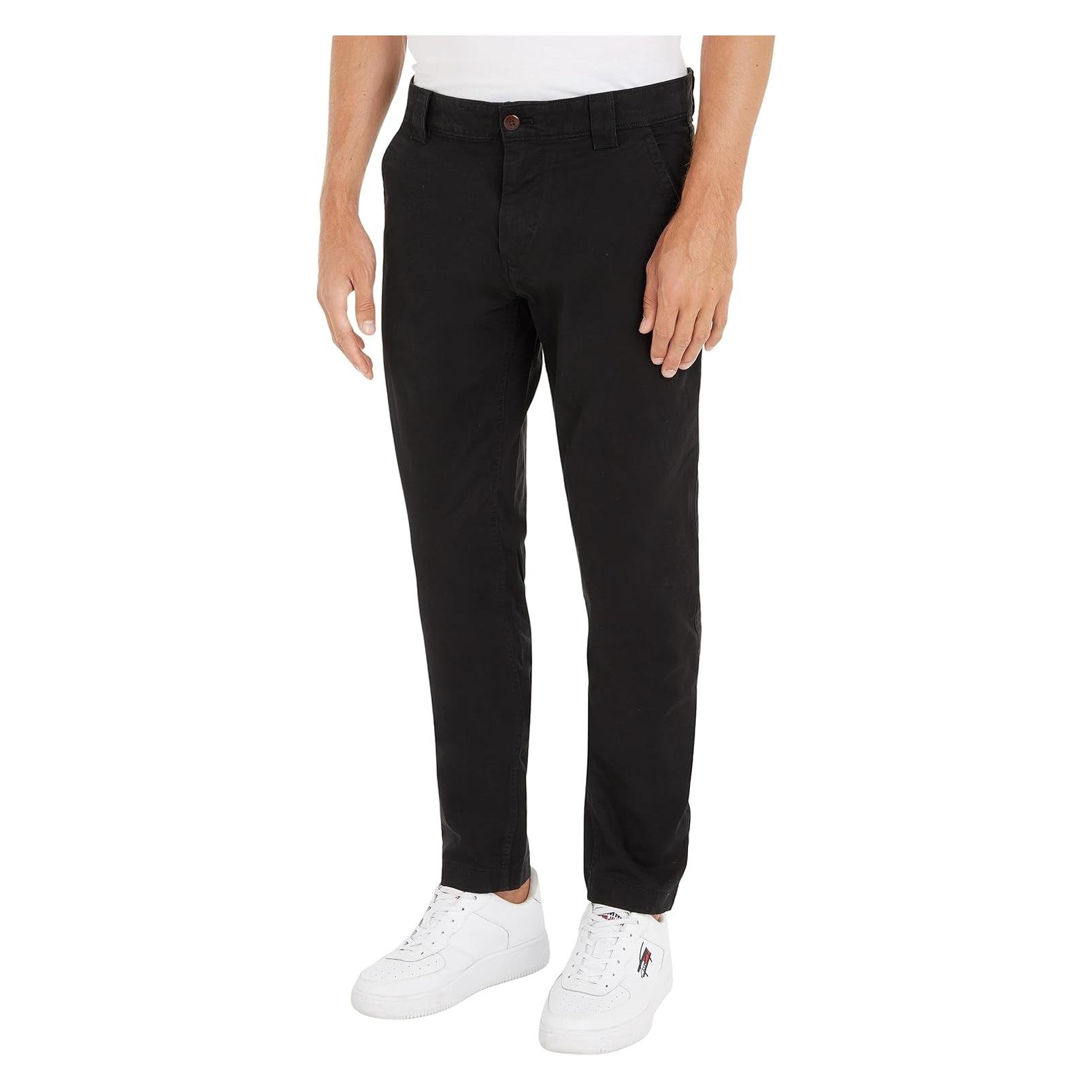 Tommy Hilfiger, Mannen, Jeans, Chino's L32, Zwart, (W32/L32)