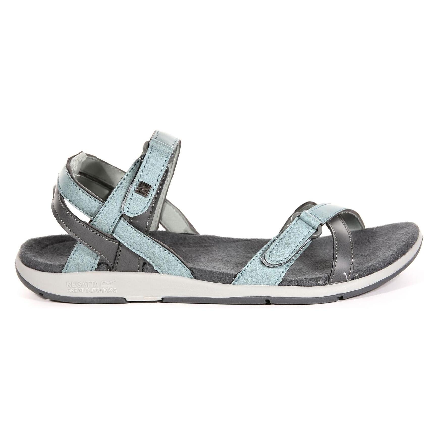 Regatta, Damen, Sandalen, Santa Cruz, Blau, Weiss, Grau, (36)