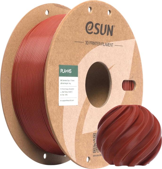 Actual product image eSUN Filament PLA+ High Speed Ziegel-Rot 1.75mm 1000g (PLA, 1.75 mm, 1000 g)