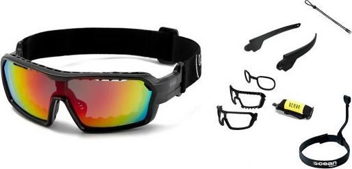 Actual product image Ocean Chameleon with straps (Shiny Black, Red)