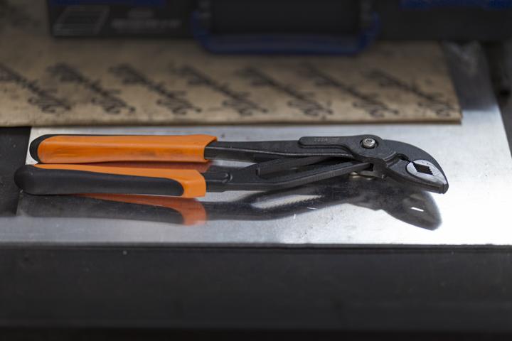 Actual product image Bahco Quick-release water pump pliers with sliding joint, burnished, 61 mm gripping capacity 250 mm (250 mm)