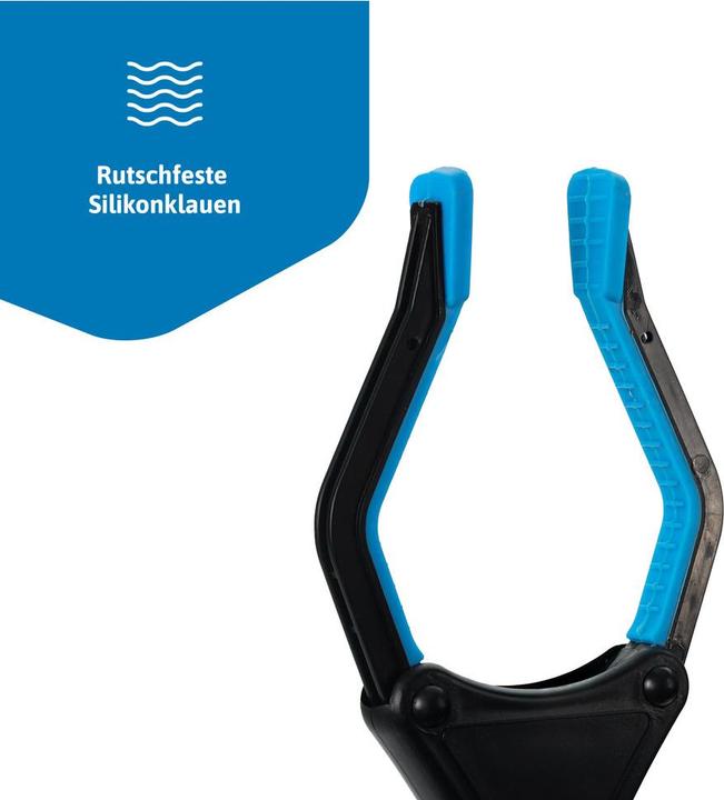 Actual product image Blosta Grabber tongs grabber blue foldable 81/42cm grabber for seniors, rubbish grabber