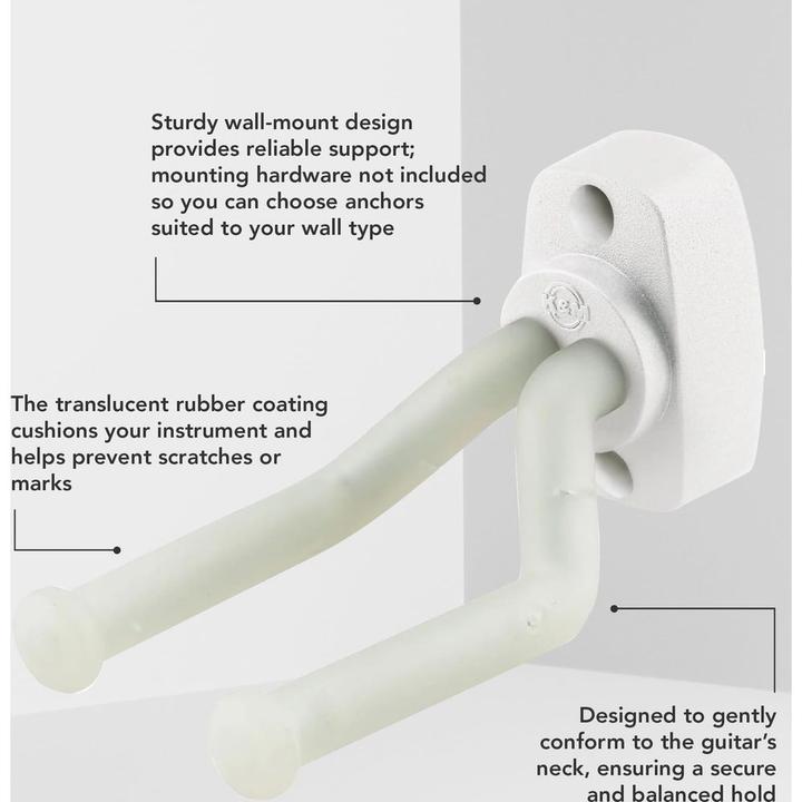 Immagine prodotto K&M 16280 Supporto da parete per chitarra (Chitarra, Chitarra elettrica, Spigola)