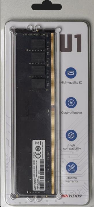 Actual product image Hikvision Atmintis DDR4, 4 GB, 2666MHz, CL19 (HKED4041BAA1D0ZA1/4G) (1 x 4GB, 2666 MHz, DDR4-RAM, DIMM)
